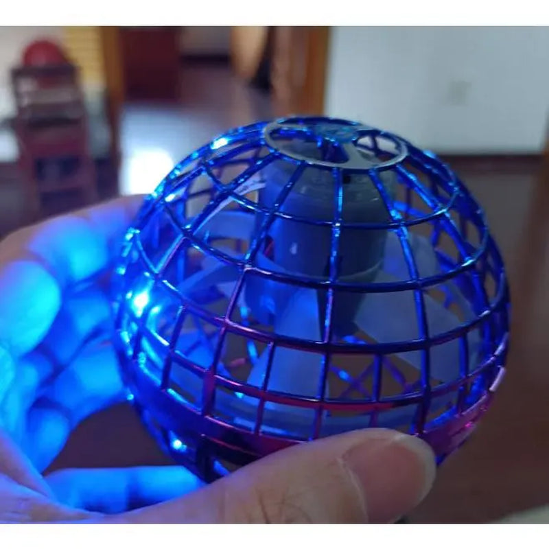 Levitating Induction Flying Ball - Illuminated Gyroscopic Toy for Fingertip Play and Outdoor Training