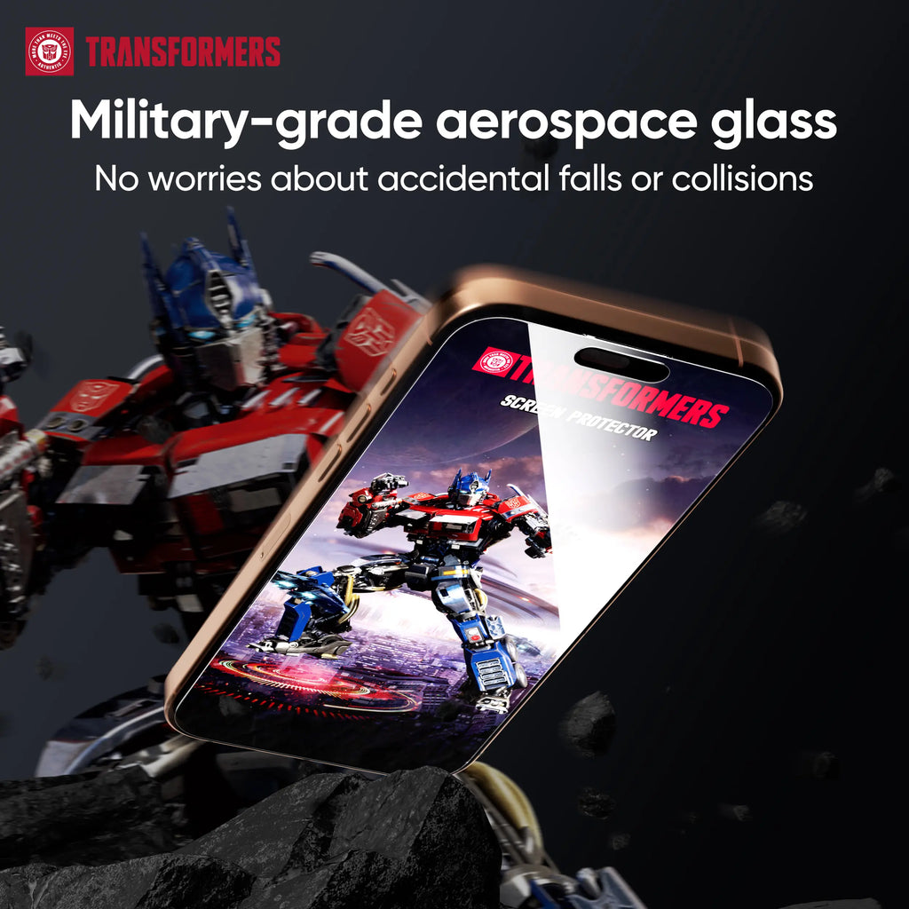 TRANSFORMERS Dual-Pack Privacy Screen Protector, High-Definition Shatterproof Tempered Glass for Phones and Accessories