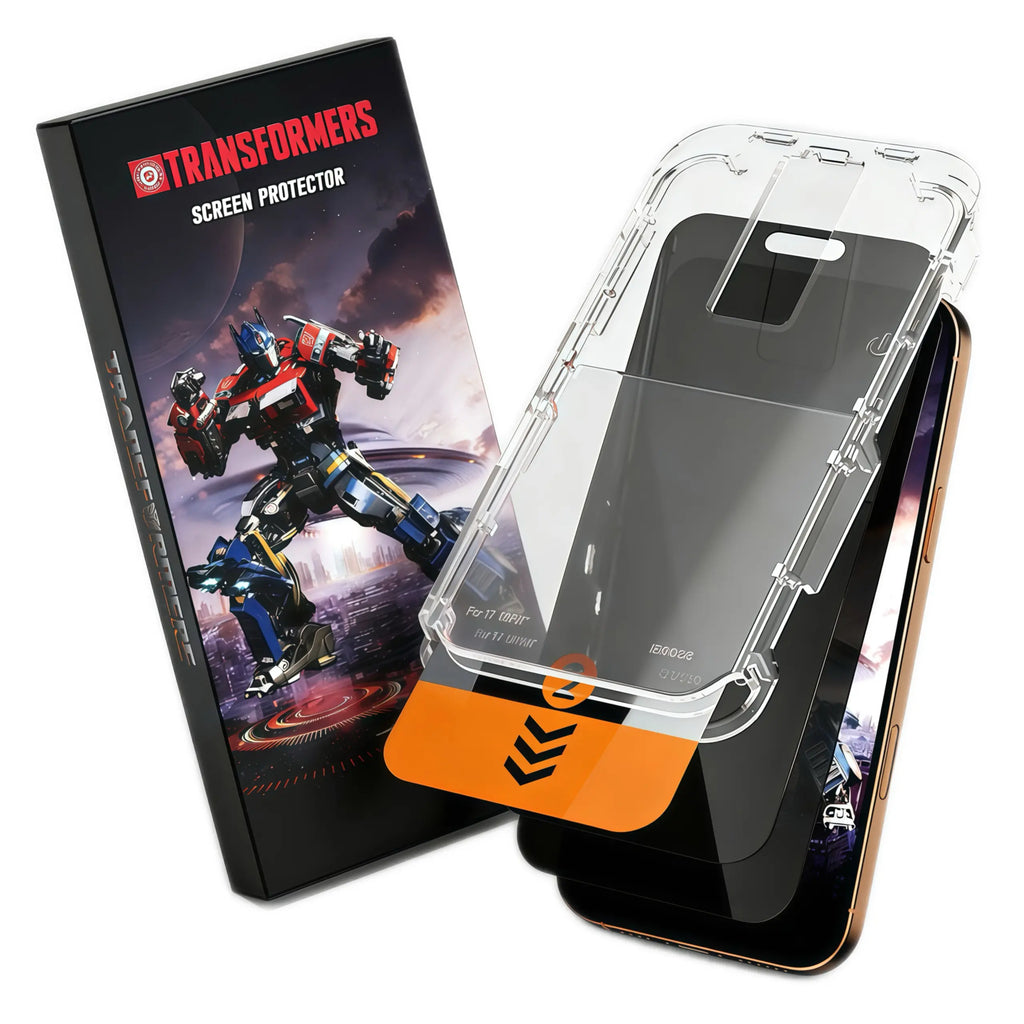 TRANSFORMERS Dual-Pack Privacy Screen Protector, High-Definition Shatterproof Tempered Glass for Phones and Accessories
