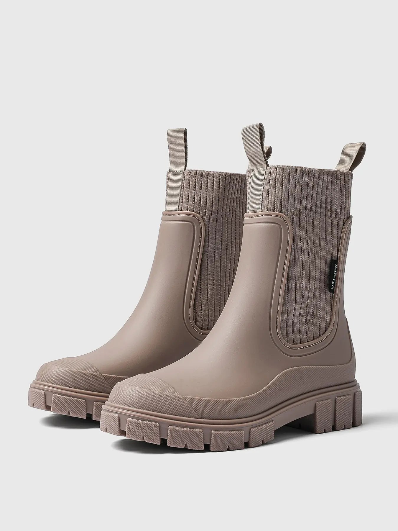 Women'S Solid Color Waterproof Rain Boots, Women Shoes, 2024 New Style Fashionable round Toe Boots for Outdoor Wear, Non-Slip Rain Boots for Women & Girls