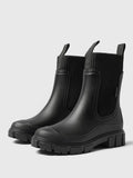 Women'S Solid Color Waterproof Rain Boots, Women Shoes, 2024 New Style Fashionable round Toe Boots for Outdoor Wear, Non-Slip Rain Boots for Women & Girls