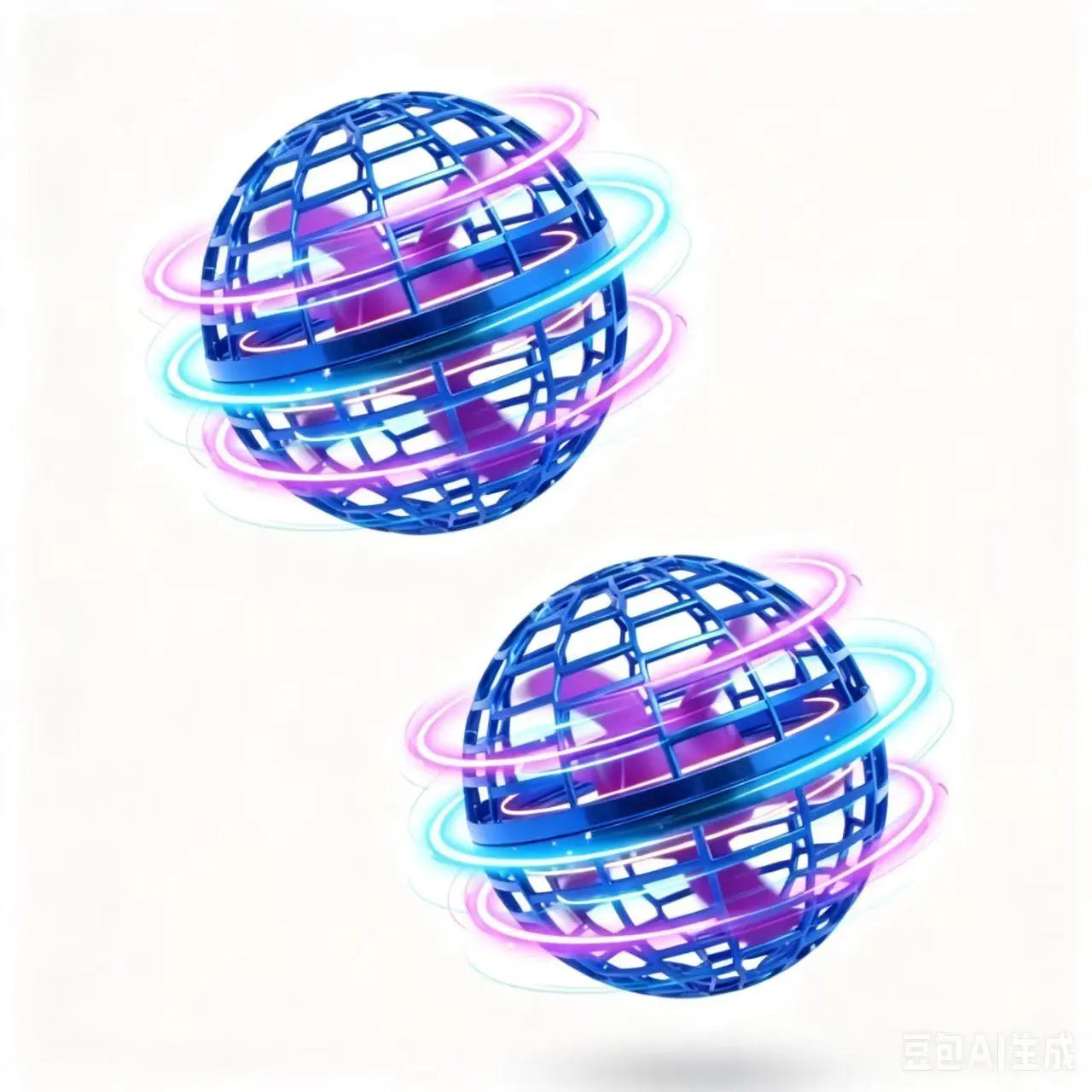 Levitating Induction Flying Ball - Illuminated Gyroscopic Toy for Fingertip Play and Outdoor Training