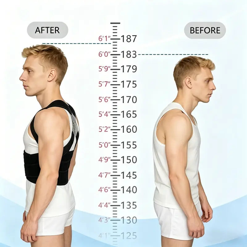 Transform Your Posture with the Stylish Corrective Hunchback Artifact Posture Strap for Adults - Unisex Open Shoulder Shapewear for Everyday Confidence