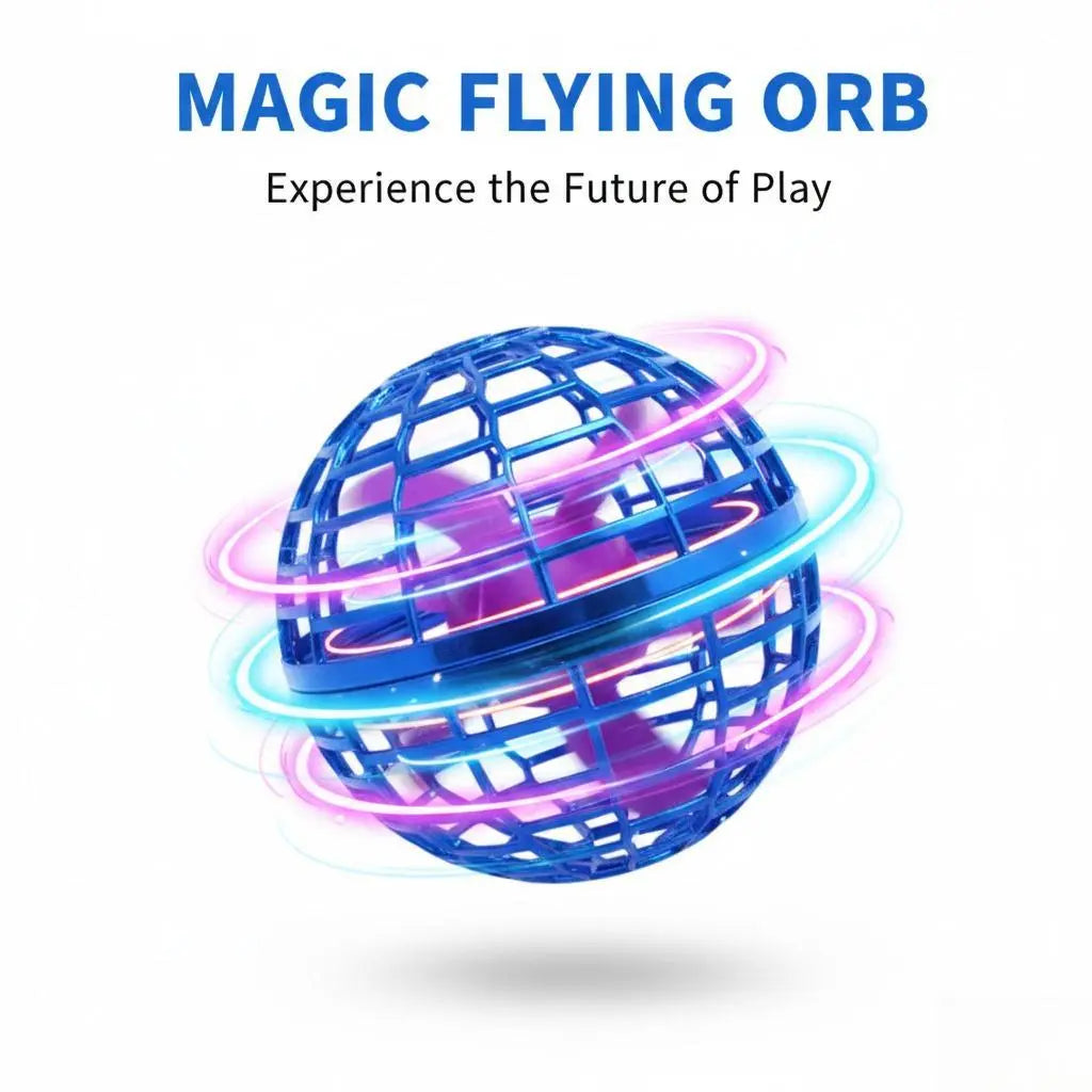 Levitating Induction Flying Ball - Illuminated Gyroscopic Toy for Fingertip Play and Outdoor Training