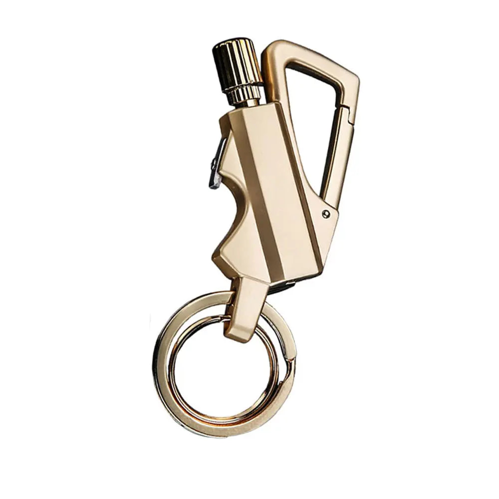 3-in-1 Multi-Tool Utensil Set: Portable Keychain with Bottle Opener and Lighter (Lighter Fluid Not Included)
