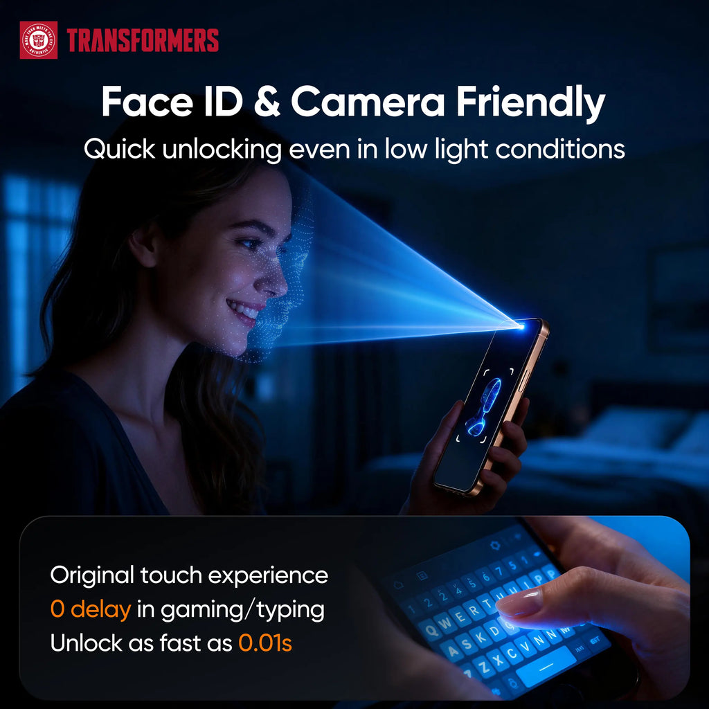 TRANSFORMERS Dual-Pack Privacy Screen Protector, High-Definition Shatterproof Tempered Glass for Phones and Accessories