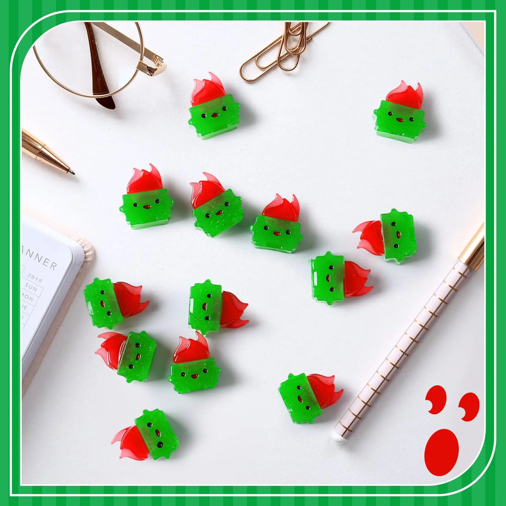 Mini Luminous Dumpster Fire Ornaments - Humorous Glow-in-the-Dark Resin Figures for Nurse and Teacher Appreciation, Anxiety Relief, and Emotional Support Gifts for IT and Administrative Professionals - Office and Home Decoration (50/100 Pieces)