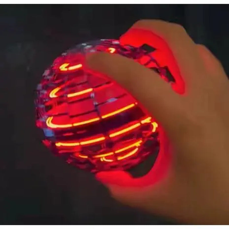 Levitating Induction Flying Ball - Illuminated Gyroscopic Toy for Fingertip Play and Outdoor Training