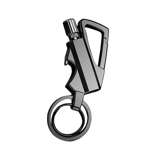 3-in-1 Multi-Tool Utensil Set: Portable Keychain with Bottle Opener and Lighter (Lighter Fluid Not Included)