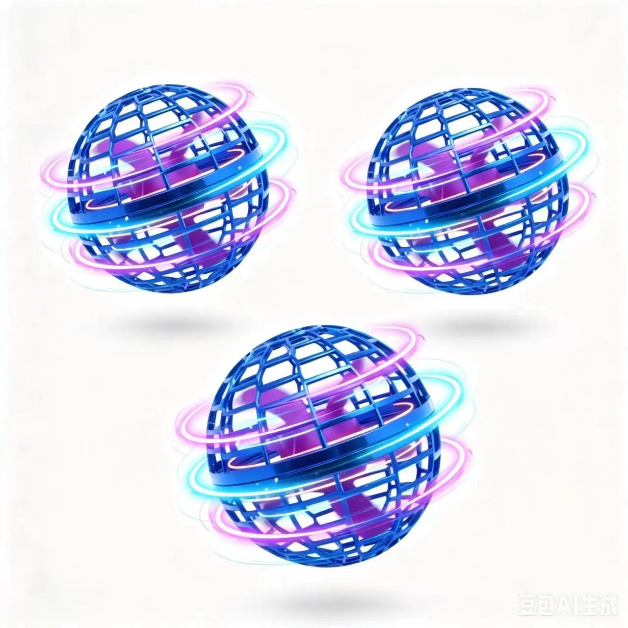 Levitating Induction Flying Ball - Illuminated Gyroscopic Toy for Fingertip Play and Outdoor Training